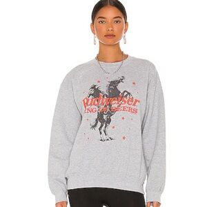 Junk Food Budweiser Sweatshirt, Small